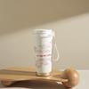 Stainless Steel Lily of Valley Thermal Mug Office Water Bottle Tea Coffee Cup Double Drink Straw Water Bottle Reusable Travel