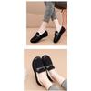 Women's Plush Lined Flat Shoes,Solid Colour Winter Warm Slippers,Warm Outdoor Flat Shoes