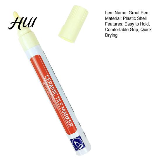 Tile Grout Touch Up Pen Paint Marker Waterproof Gap Repair DIY Refresh Color for Tiles Floor Wall Bathroom Kitchen Tools Easy Grip