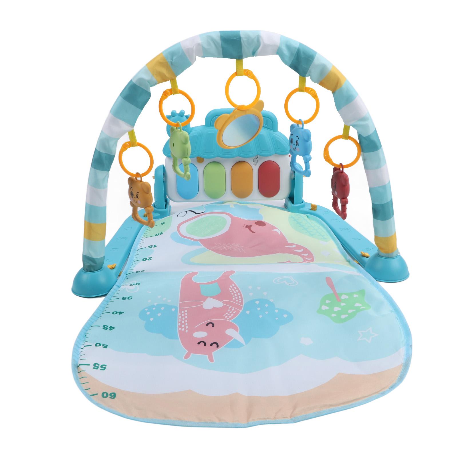 

Детские игровые коврики, коврик для активности младенцев, пианино с педалями и подвесные погремушки