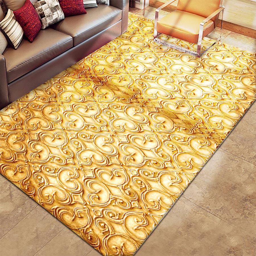 Traditional Chinese Style Flower 3D Living Room Carpet Bedroom Mat Rug Blanket Pad for Yoga Washable