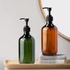500ml Refillable Shampoo Bottle Plastic Empty Pump Soap Dispenser for Liquid Kitchen Soap Bottle Hotel Bathroom Accessories
