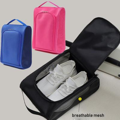 Portable Golf Shoe Bag Oxford Cloth Shoe Carrier Bags Breathable Lightweight Golf Handbag Dustproof Football Tennis Shoe Bag