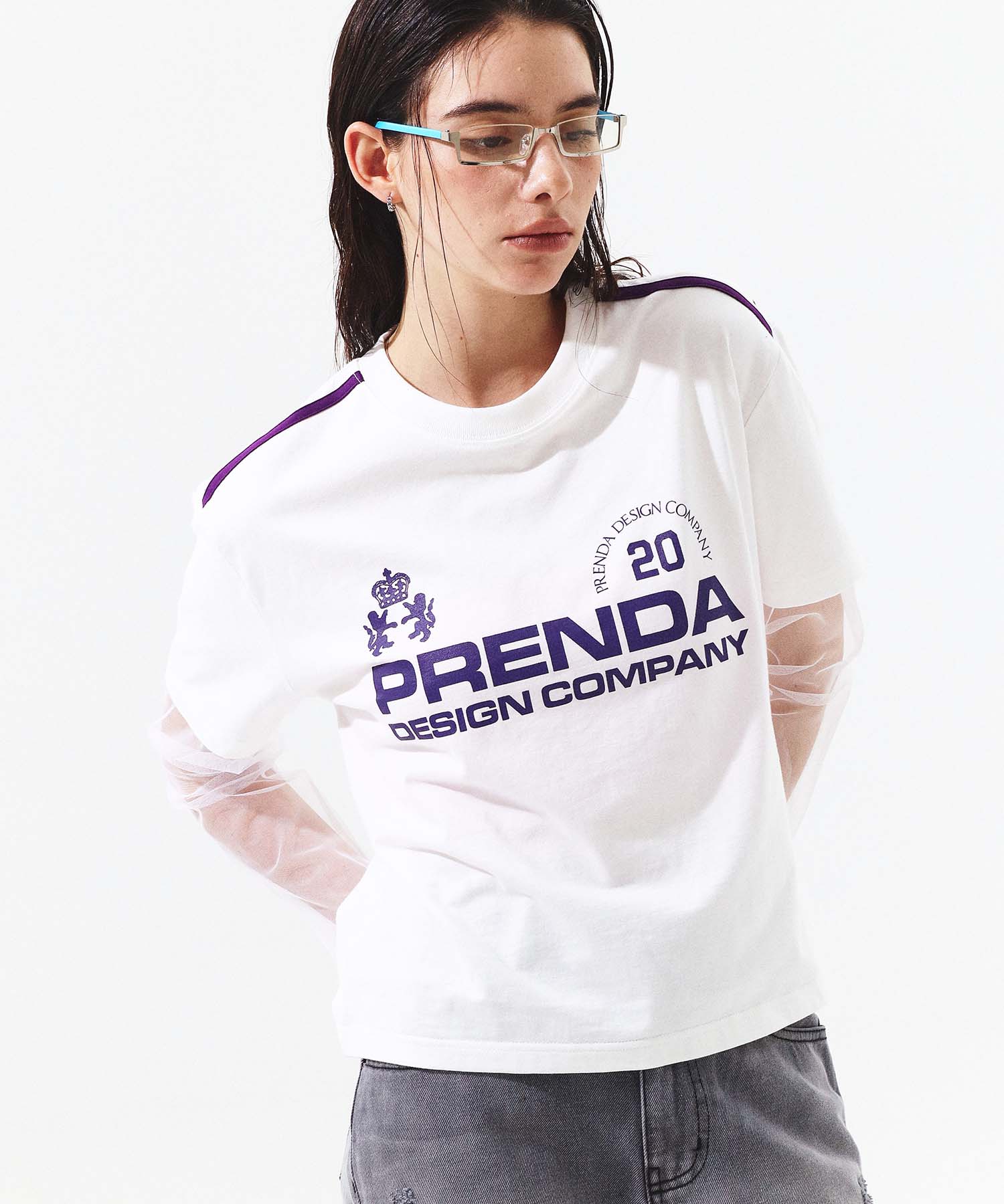 Prenda Pdc Uniform See Through Layered Sleeve White Reference/Free