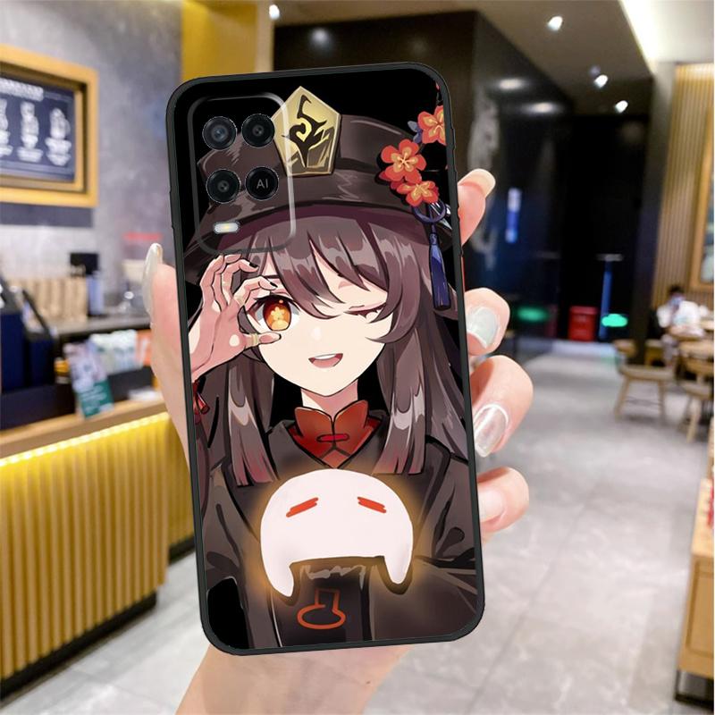 Genshin Impact Hutao Case For Oppo A98 A18 A38 A58 A78 A60 A80 A40 A96 A76 A16 A94 A74 A54 A15 A17 A57 A77 A5 Pro
