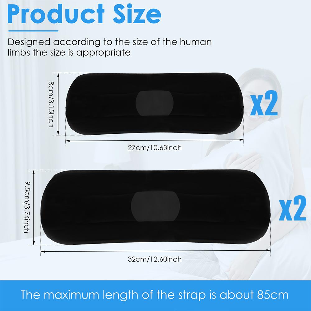 4Pcs Medical Restraint Strap Extended Adjustable Upper & Lower Limbs Limbs Restraint Strap Breathable Elastic Wrist Ankle Holder