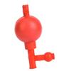 Lab Rubber Suction Bulb Safe Quantitative Pipette Ball with 3 Openings Red