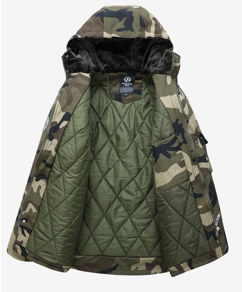 Waterproof Camouflage Winter Work Jacket – Durable, Windproof, Thickened Cotton for Workwear Protection