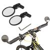 Handlebar Bike Glass, Bicycles Cycling Rear View Glass, 360 Degree Adjustable Rotatable Handlebar Mounted Bike Glass