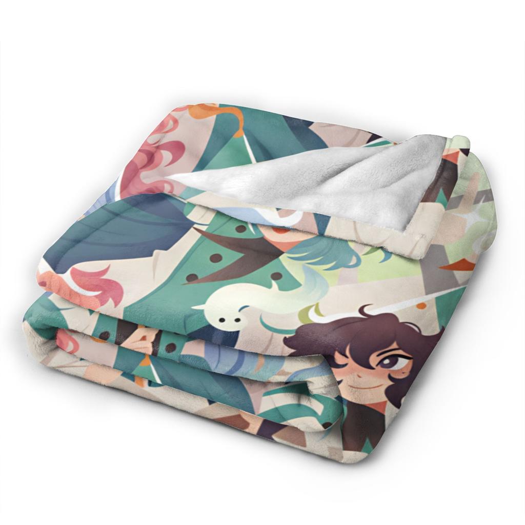 Witch Hat Atelier Flannel Blanket Soft Throw Blanket for Couch Chair Decorative Print Bedspread Sofa Bed Cover