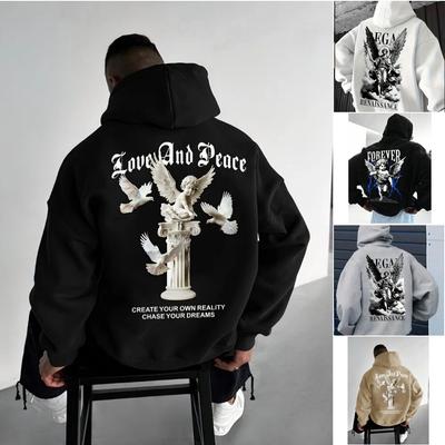 Angel Graphic Print Men's Hoodies Fashion Pullover Autumn Clothing Casual Clothes Women Tops Outdoor Street Sweatshirts