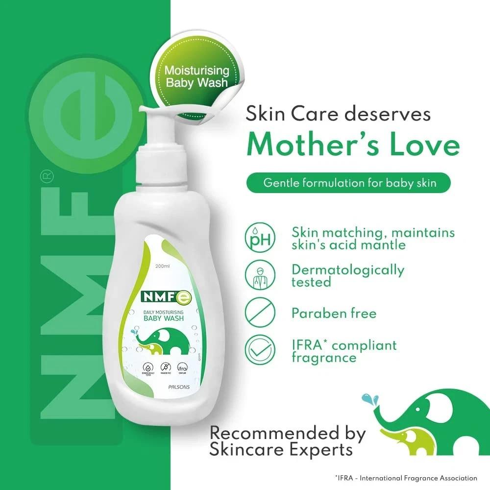 NMFe Daily Moisturising Baby Wash For Soft And Healthy Skin 200ml