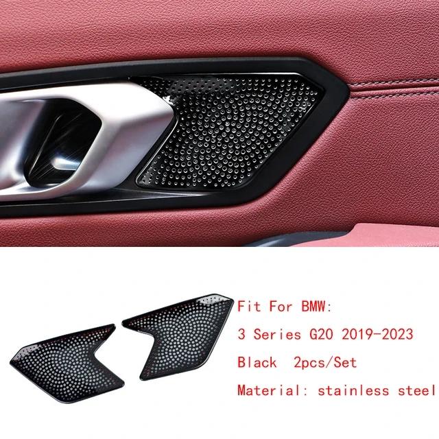 

Для BMW 3 серии G20 - Стальная отделка динамика Автомобильные дверные динамики Стерео декоративная крышка Inter handle Black