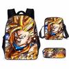Dragon Ball Anime Cartoon Backpack Set for Students School Bag Pencil Case Shoulder Bag 3-Piece