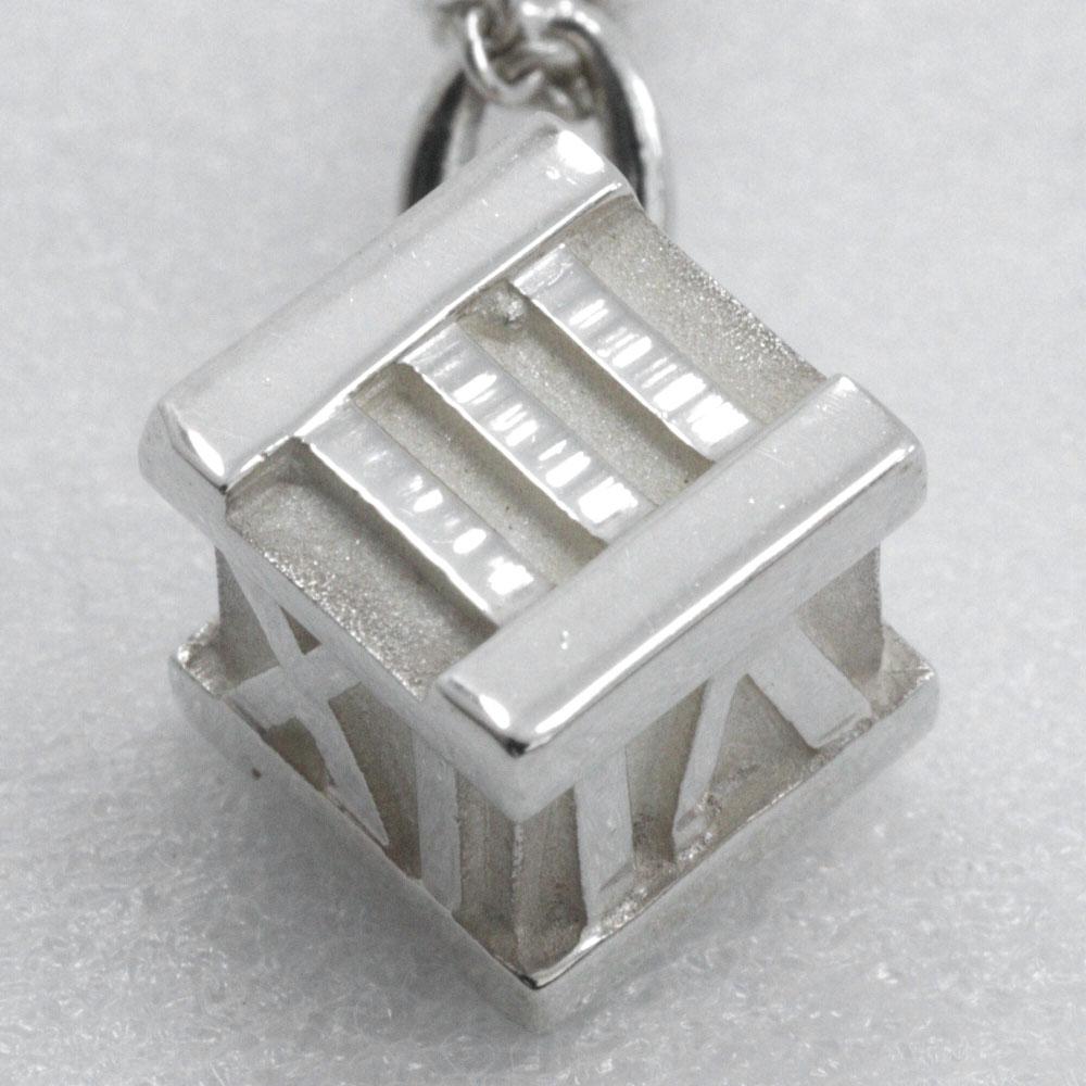 TIFFANY&Co. Atlas Cube Necklace Silver925 7.0g Women Used