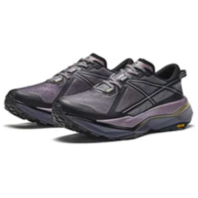 Anta Hunter 2 Comfortable Trendy Fashion Slip Resistant Durable Low Top Carbon Plate Running Shoes Men sneaker Black Purple 112445516A-1