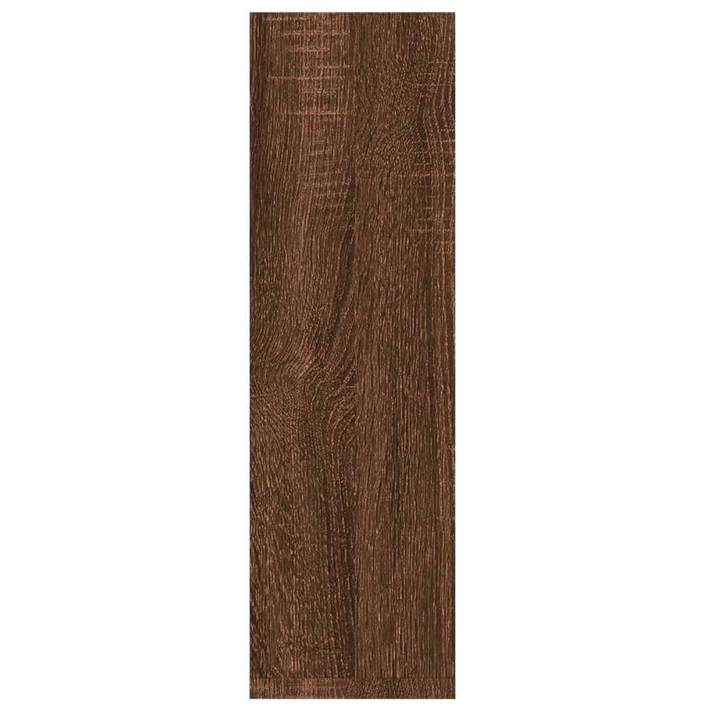 Wall Shelves 2 pcs Brown Oak Effect 50 x 15 x 50 cm Engineered Wood