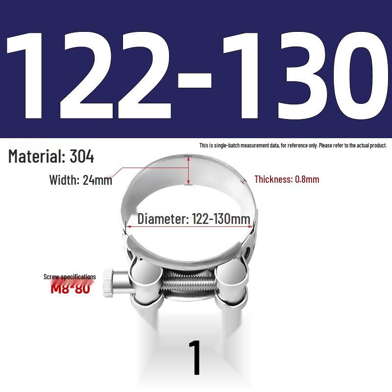 304 Stainless Steel Heavy Duty European Band Clamp for Water Pipe Fixation