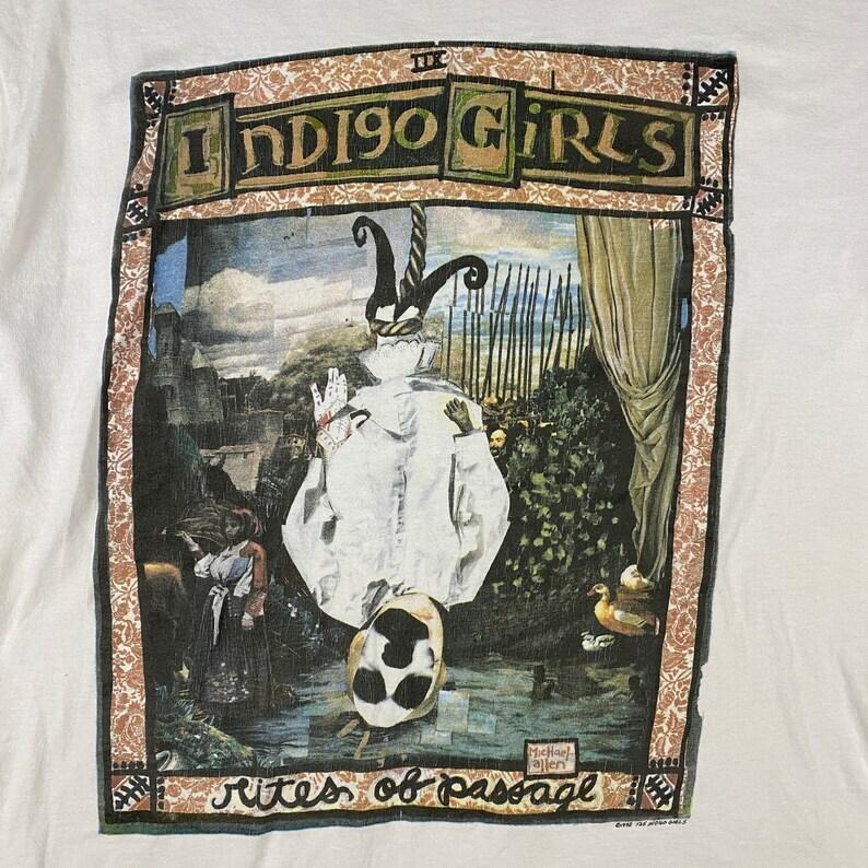HOT 1992 Indigo Girls Rites of Passage T-shirt remake shirt rock music Unisex T-Shirt L