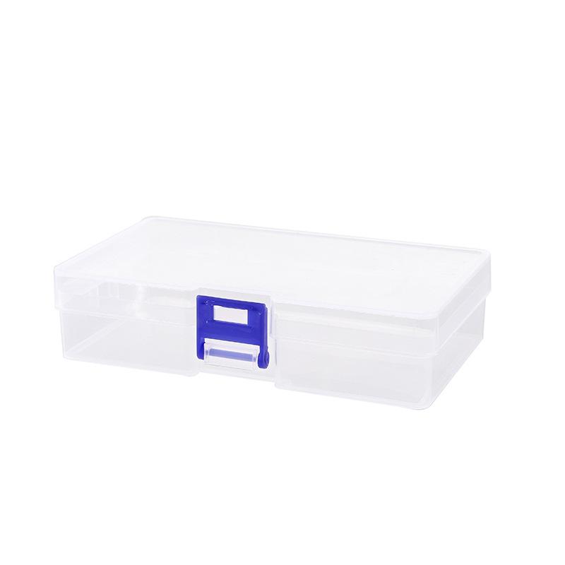 Transparent Keychain Plastic Empty Box Sample Box Components Fishing Gear Fish Hook Tool Storage Box Pp Jewelry Large Lock