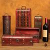 Europäische Designs Robuste Holz-Weinpräsentationsbox mit weicher Auskleidung für Weinliebhaber und Sammler Aufbewahrungslösung