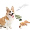 Quietschendes Plüsch-Löwen-Hundespielzeug, Interaktives Stoff-Haustier-Kauspielzeug für Welpen Kleine Hunde, Langlebiges Zähneputz-Knisterspielzeug