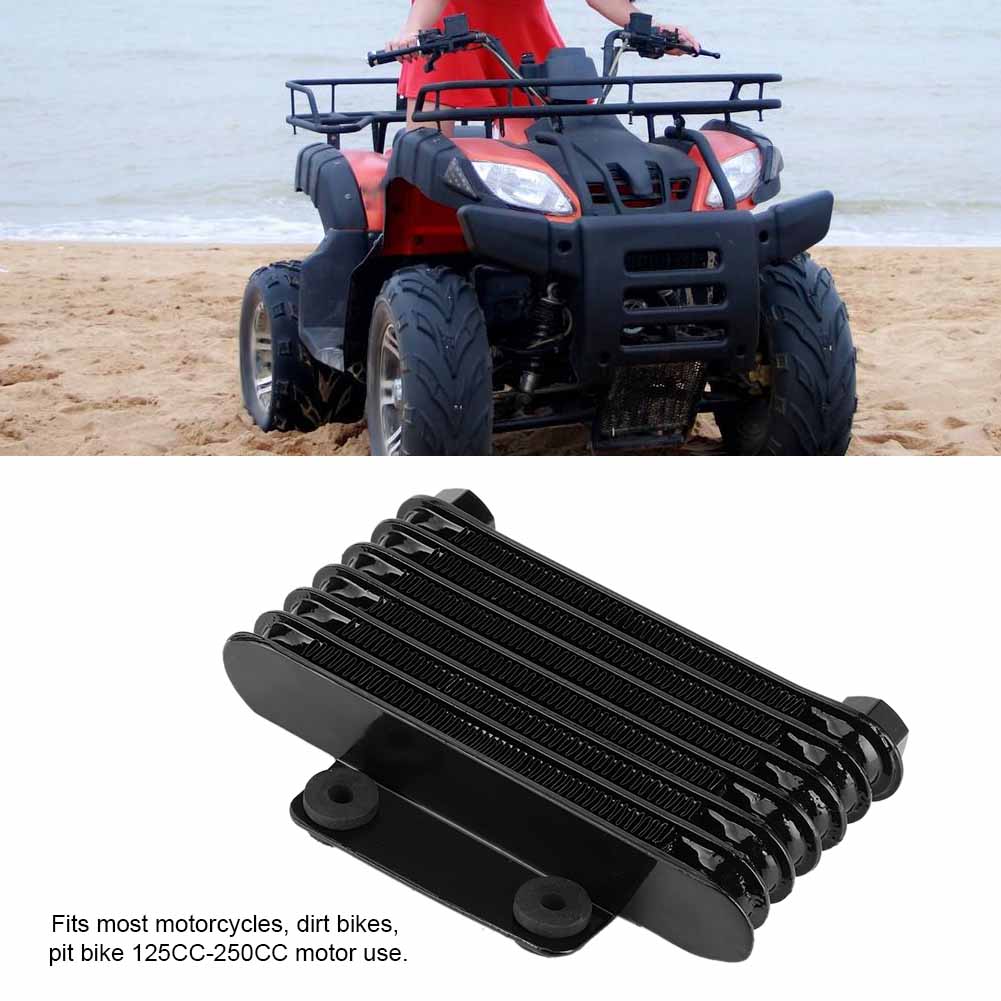 7 Reihen Universal Motorölkühler Kühlradiator für 125 250CC Motorrad Dirt Bike ATV