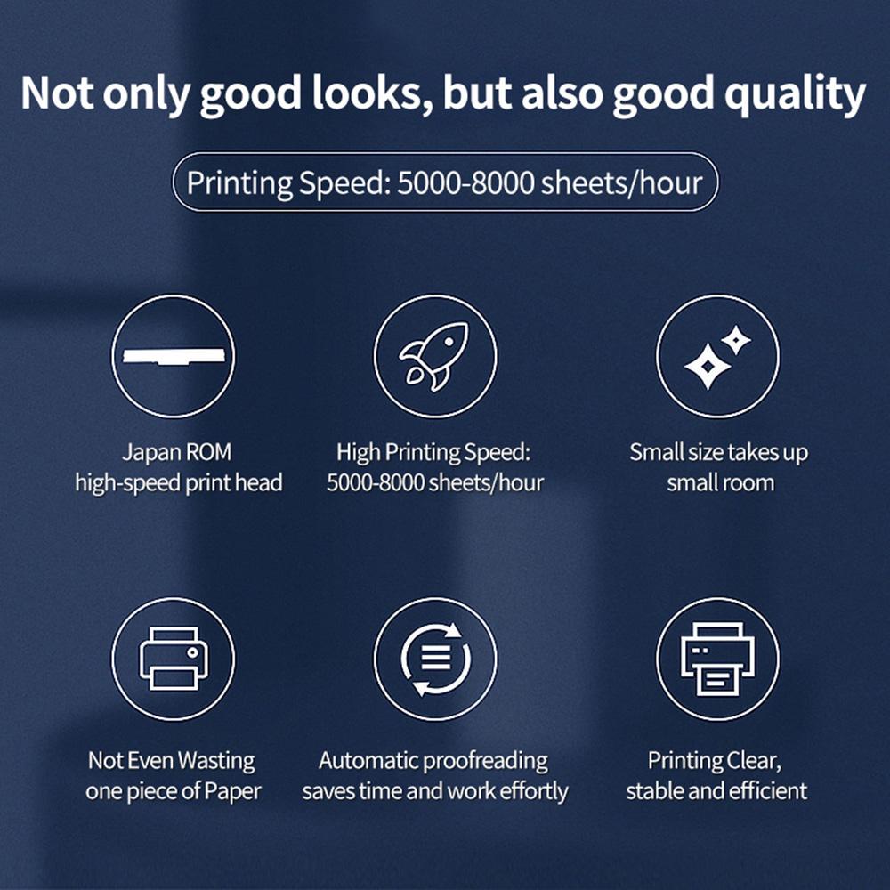 

TDL401H 40-80mm Printing Width Thermal Printer Barcode Label Printer,USB+Bluetooth-compatible Version EU Plug