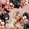 Explosive Star Vintage Pink Balloon Chain Set Birthday Decoration Graduation Wedding Celebration