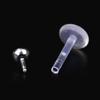 Fashion 5 Pcs Rhinestone Lip Nail Piercing Transparent Ear stud Lip Labrets body jewelry punk Lip Rings