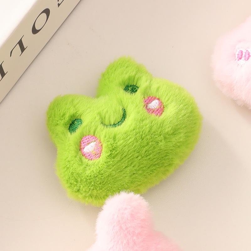 Adorable Plush Bear & Rabbit Brooch Keychain for Kids & Women - Cute Bag or Pin Accessory