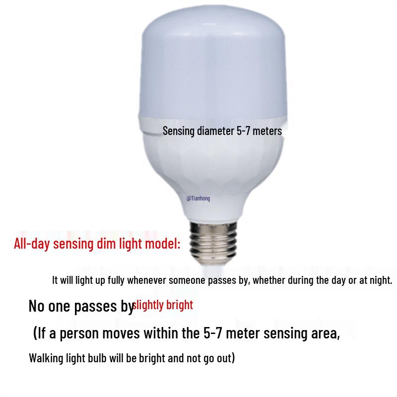 Smart High-Brightness Radar Sensing Light Bulb for Hallway, Stairwell, and Garage