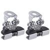 2PCS Hood LED Light Mounting Brackets Universal Pillar Hood Work Light Mount Clamp Adjustable Replacement for Jeep