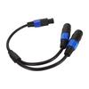 Speaker Splitter Cable Professional Plug and Play Speaker Male to 2 Female Extension Cable for Stage Monitors Indoor