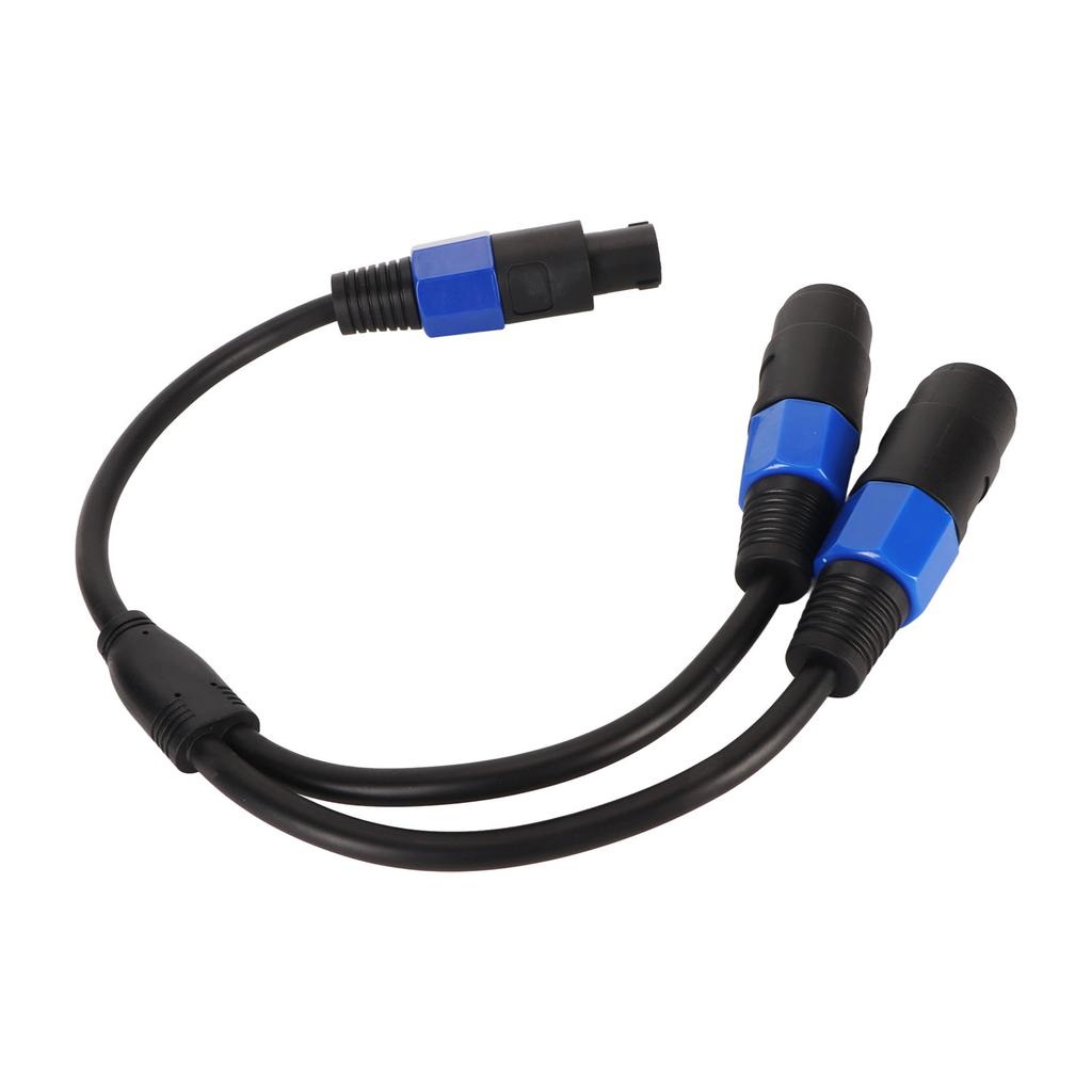 Speaker Splitter Cable Professional Plug and Play Speaker Male to 2 Female Extension Cable for Stage Monitors Indoor