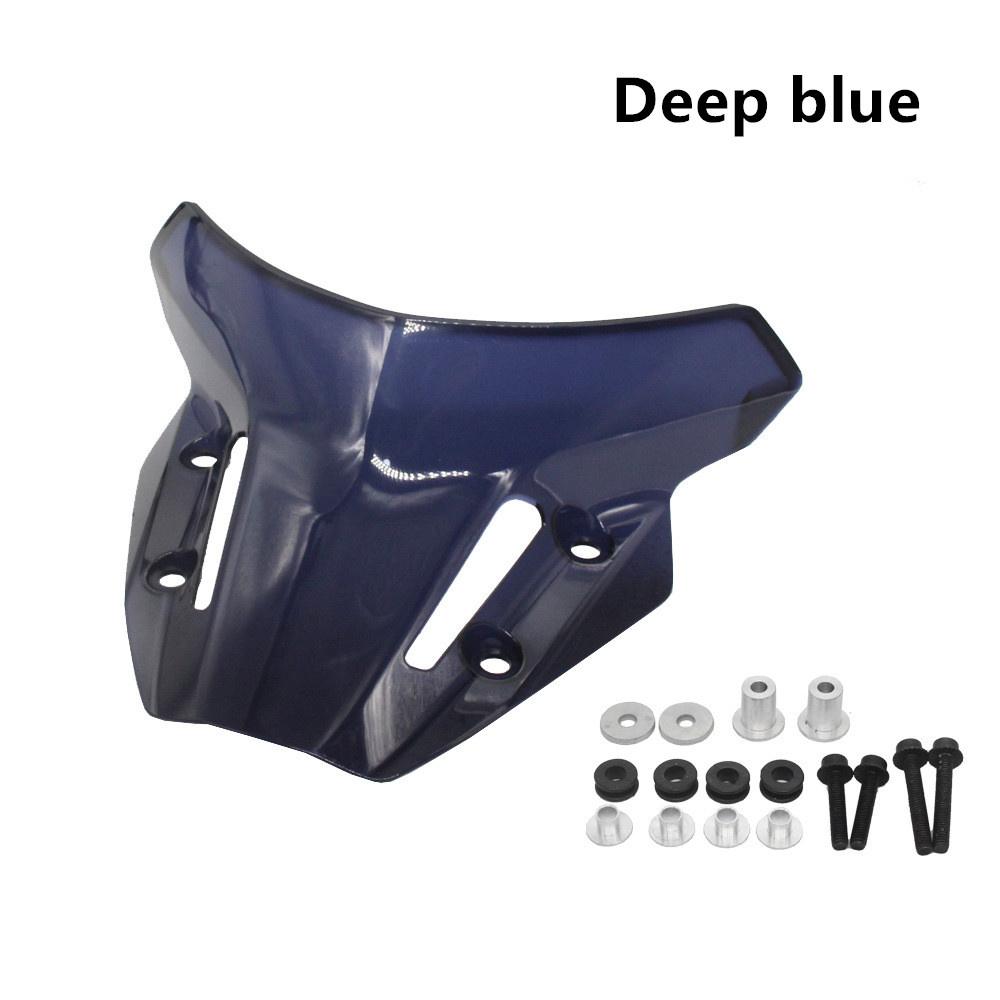 Motorcycle Acrylic Windshield Black Solid Stable For Yamaha MT09& FZ09 2021 2022
