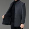 Winter Thickened Double-sided Woolen Cashmere Coat for Men, Medium-length, Middle-aged and Elderly Dad's Clothing, Warm Woolen Woolen Coat