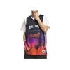 Adidas SS24 Scenic Pattern Printed Breathable Lightweight Loose V-Neck Sleeveless Basketball Jersey Men jersey Deep-Indigo JI9761