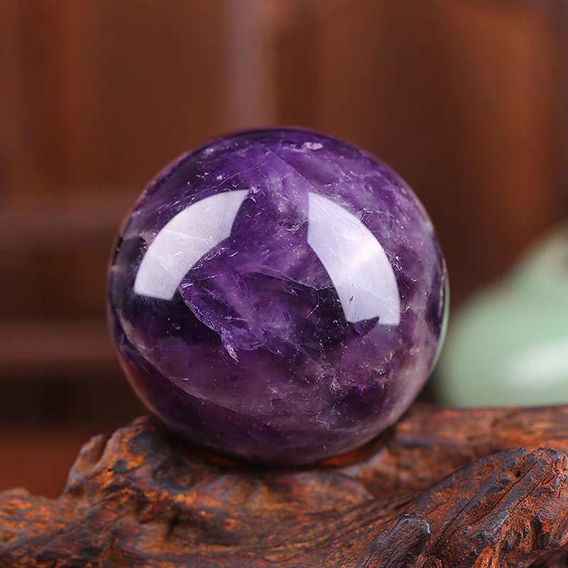 3Cm Natural Crystal Ball Rose Quartz Polished Globe Amethyst Lazuli Stone Massaging Ball Desk Home Decoration 30Mm Crystal Ball