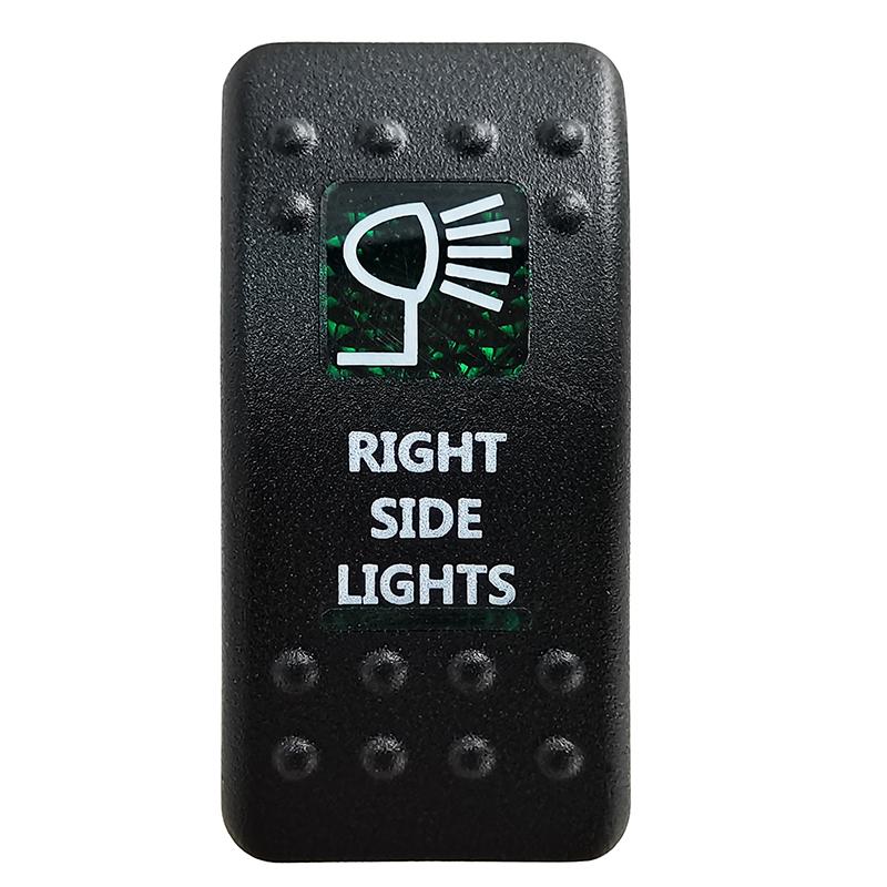 Green Led Light Bar Rocker Switch SPST 5Pins/DPDT 7Pins For Car Marine Boat IP68 NARVA Carling ARB Auto Parts Camper Replacement Switches4