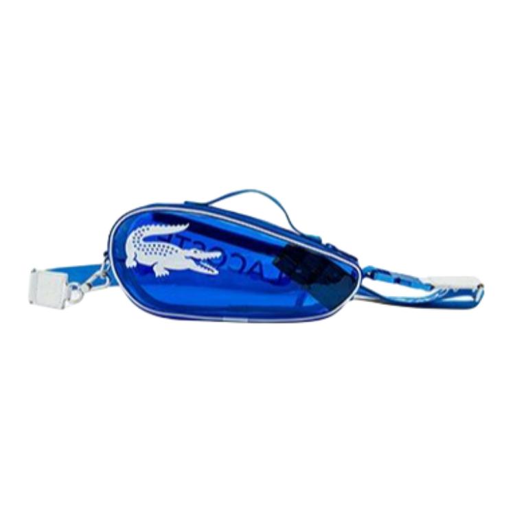 Lacoste Fashion Logo Trendy Retro Lightweight PVC Shoulder Crossbody Bag Unisex Bags Blue NU3908SR-J36