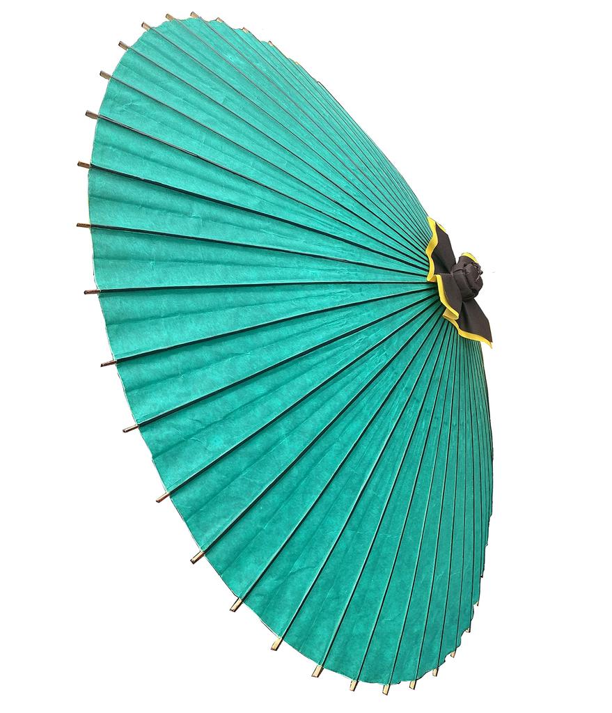 Yamamoto Takezaikuya Hannari Waterproof Japanese Made in Vinyl Coated (YAMAMOTOTAKIZAYIKUYA) Umbrella, Bangasa, Japan, (Green)