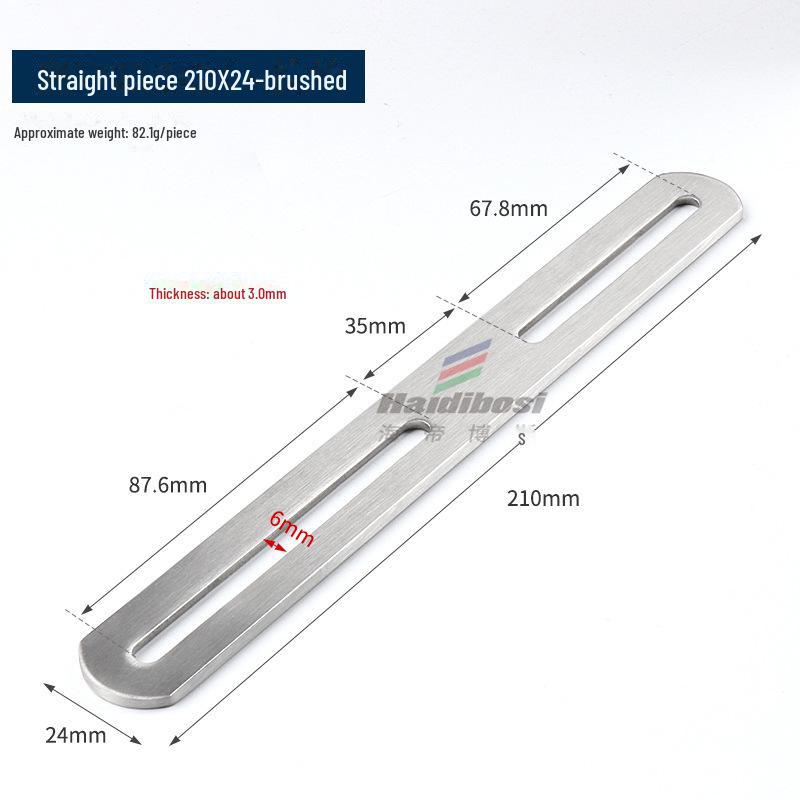 Stainless Steel Adjustable L-Shaped 90° Angle Bracket Connector