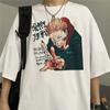 Harajuku Unisex's Tshirt Jujutsu Kaisen Printed Short Sleeve T Shirt Cool Cartoon Anime Casual T-shirt Kawaii Male Streetwear Tops