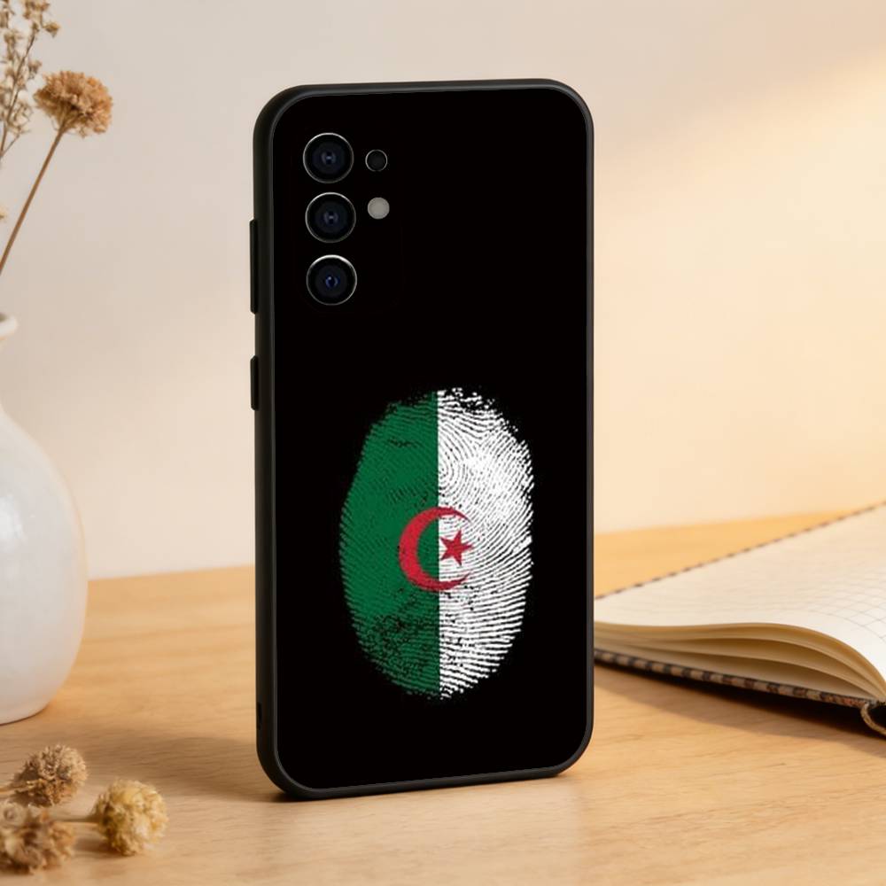 

Algeria F-Flag Phone Case For Samsung S25,S24,S21,S22,S23,S30,Ultra,S20,Plus,Fe,Lite,Note,10,Black Cover Samsung S21Ultra