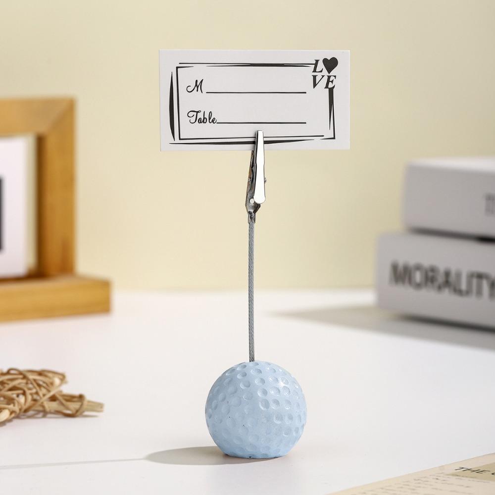 3pcs White Photo Clip Resin Memo Clamp Photo Holder Display Holder  Golf Event