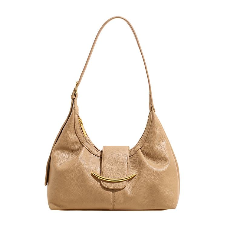 Women's Soft Leather Underarm Bag Casual Commuter Shoulder Bag