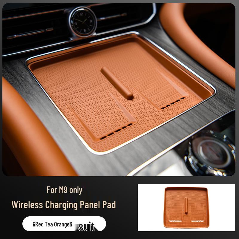 AITO M9 Silicone Anti-slip Wireless Charging Pad for Car Interior Modification