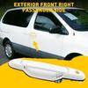 Front Right Passenger Door Handle WHITE Exterior Outside for 98-03 Toyota Sienna