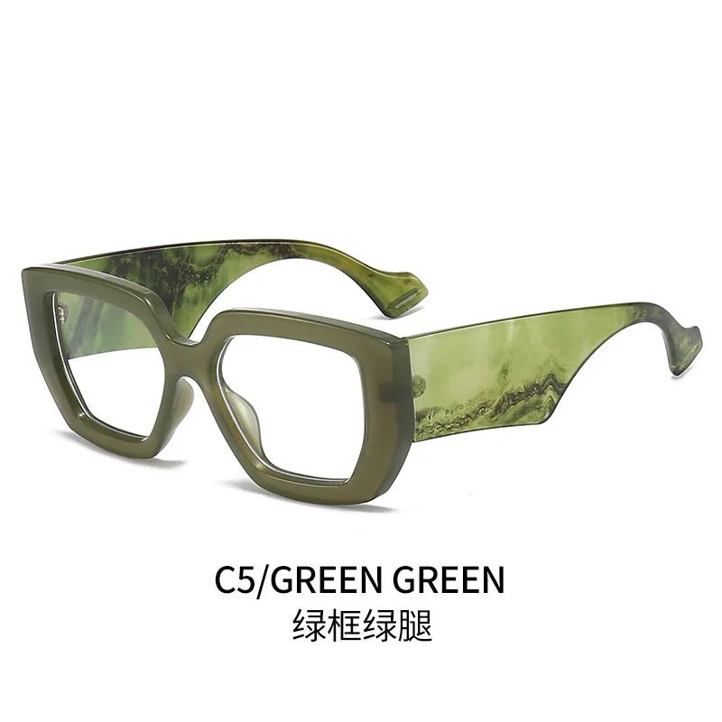 Latest Clear Thick Frame Eyewear Anti Blue Ray Blocking Eyeglasses Square Optical Lens Eyeglasses Unisex Design Gafas Lectura  Gafas De Sol